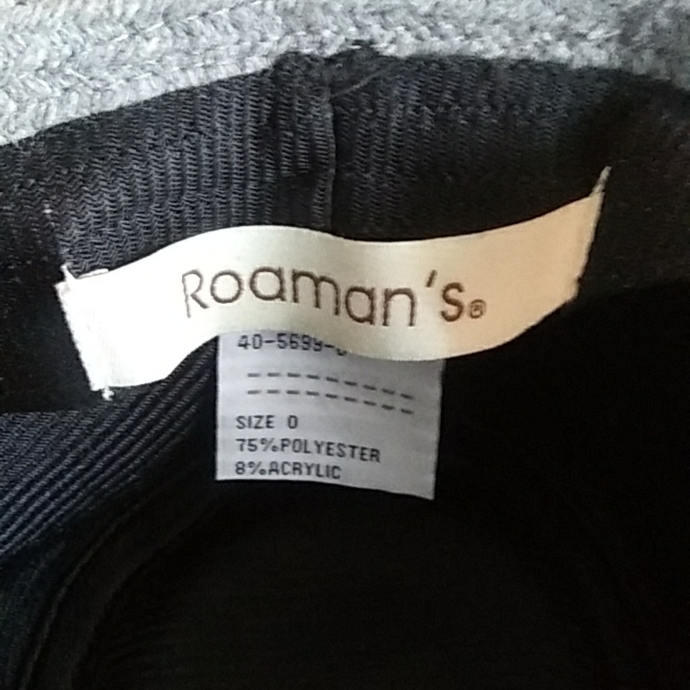 🚨Final Sale Firm Offer No Further Price Drops🚨 Roaman’s Grey Pinstriped Fedora - Picture 7 of 7